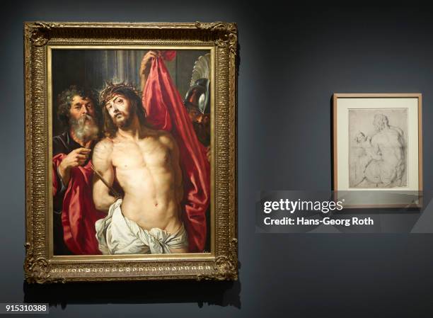 Ecco Homo, Peter Paul Rubens, seen during the 'Rubens - Kraft der Verwandlung' exhibition preview at Staedel Museum on November 23, 2017 in Frankfurt...