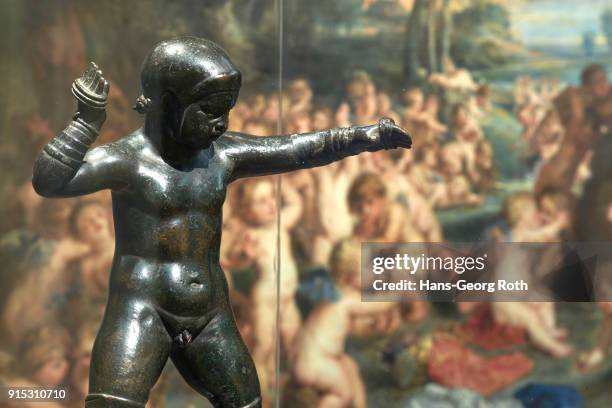 Putto als Faustkämpfer, displayed during the 'Rubens - Kraft der Verwandlung' exhibition preview at Staedel Museum on November 23, 2017 in Frankfurt...