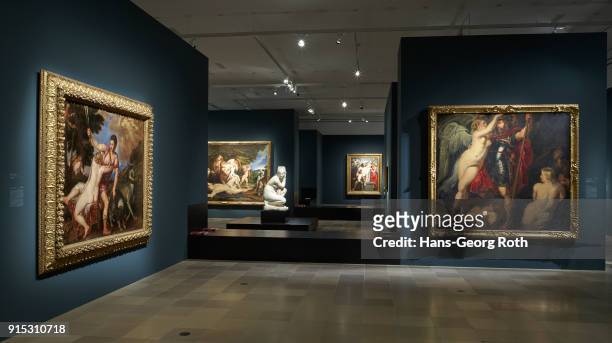 General view during the 'Rubens - Kraft der Verwandlung' exhibition preview at Staedel Museum on November 23, 2017 in Frankfurt am Main, Germany. The...
