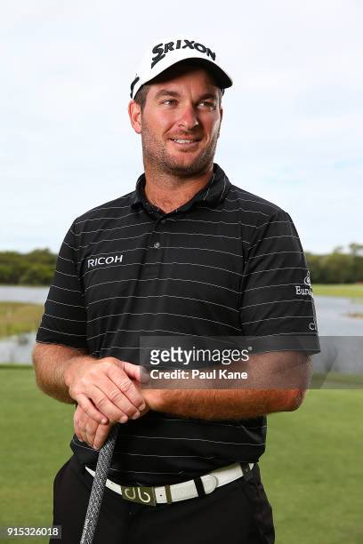 Ryan Fox of New Zealand poses during the pro-am ahead of the World Super 6 at Lake Karrinyup Country Club on February 7, 2018 in Perth, Australia.