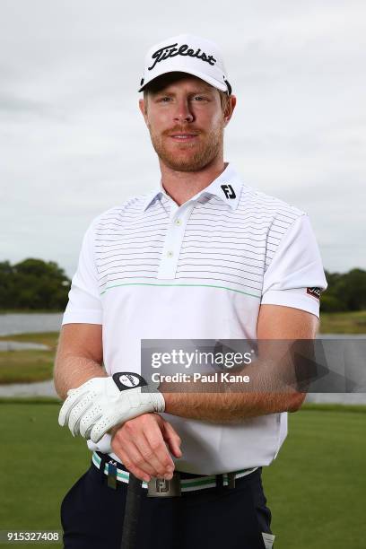 Jens Dantorp of Sweden poses during the pro-am ahead of the World Super 6 at Lake Karrinyup Country Club on February 7, 2018 in Perth, Australia.