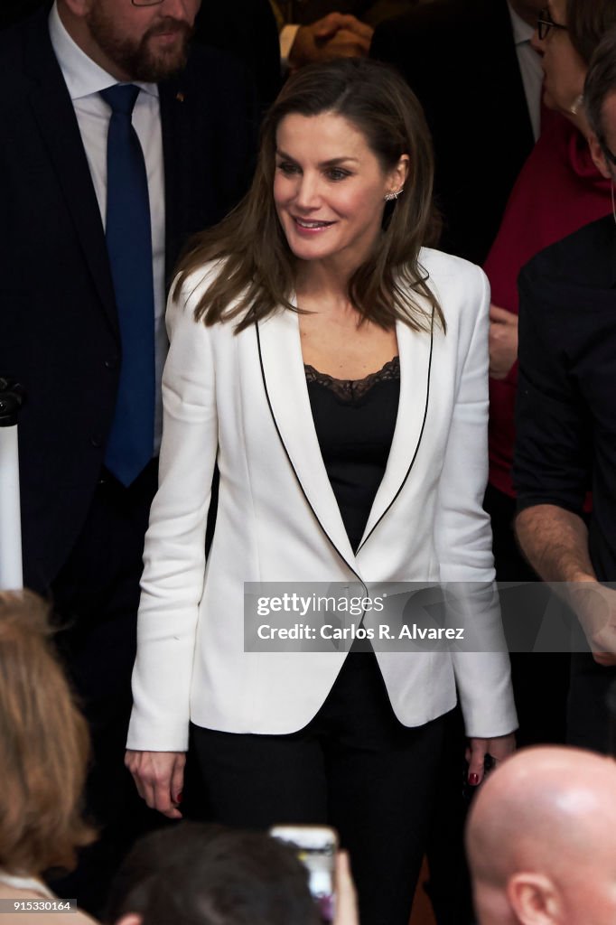 Queen Letizia of Spain Attends 'Princess Of Girona Foundation' Prize In Arts And Literature