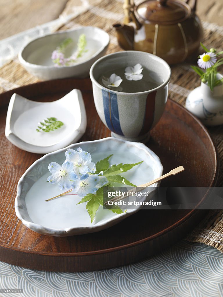 Image of flower dishes