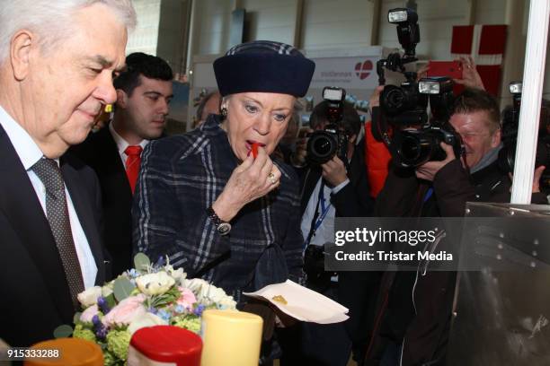 Princess Benedikte of Denmark and Frank Horch during the opening of HAMBURG REISEN at Hamburg Messe on February 7, 2018 in Hamburg, Germany. The...