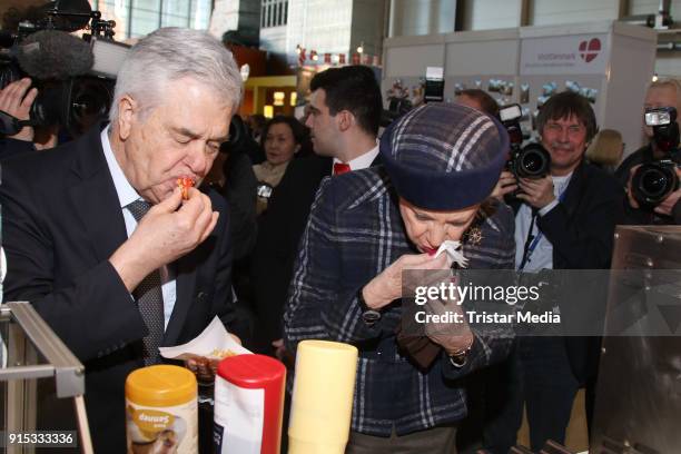 Frank Horch and Princess Benedikte of Denmark during the opening of HAMBURG REISEN at Hamburg Messe on February 7, 2018 in Hamburg, Germany. The...