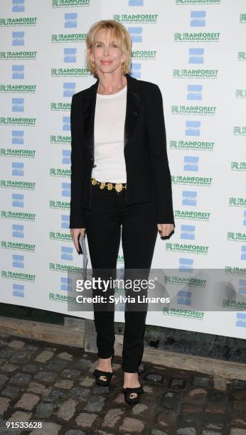 Trudie Styler attends The People Of The Forest Exihibition at the Proud Gallery on October 6, 2009 in London, England.