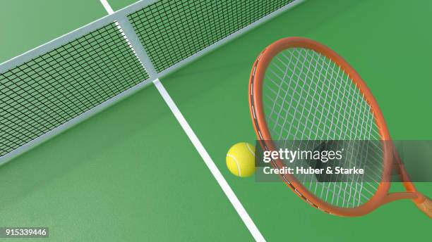 tennis - red artículos deportivos fotografías e imágenes de stock