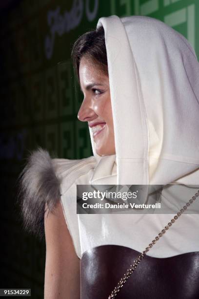 Alessia Piovan attends Fendi 'O' party For Pixie Lott at the VIP ROOM Theater on October 6, 2009 in Paris, France.