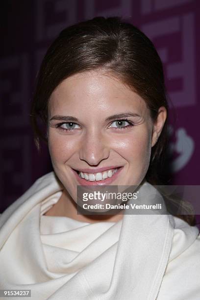Alessia Piovan attends Fendi 'O' party For Pixie Lott at the VIP ROOM Theater on October 6, 2009 in Paris, France.