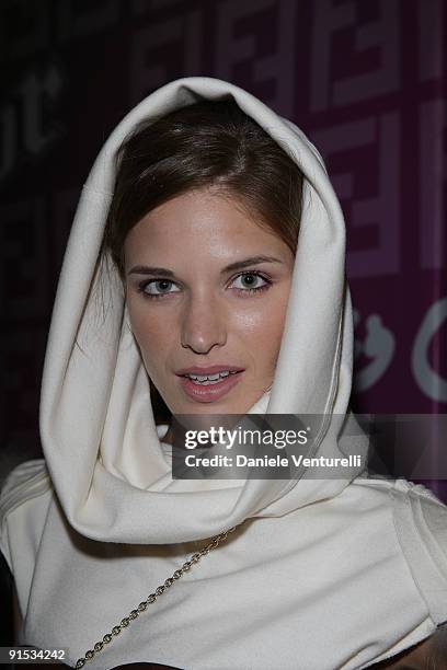 Alessia Piovan attends Fendi 'O' party For Pixie Lott at the VIP ROOM Theater on October 6, 2009 in Paris, France.