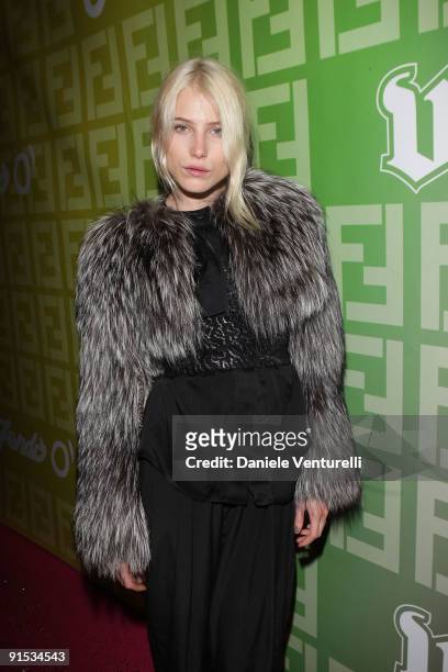 Dree Hemingway attends Fendi 'O' party For Pixie Lott at the VIP ROOM Theater on October 6, 2009 in Paris, France.