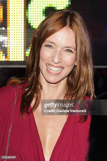 Lea Drucker attends Fendi 'O' party For Pixie Lott at the VIP ROOM Theater on October 6, 2009 in Paris, France.