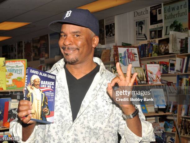 David Alan Grier promotes "Barack Like Me: The Chocolate-Covered Truth" at Bookends on October 6, 2009 in Ridgewood, New Jersey.
