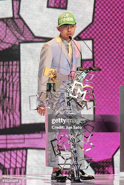 Of TERIYAKI BOYS receives Best Hip Hop Video during the MTV Video Music Awards Japan 2009 at Saitama Super Arena on May 30, 2009 in Saitama, Japan.