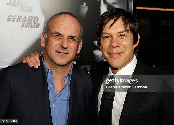 Producers Lucas Foster and Alan Siegel arrive at the premiere screening of Overture Films' "Law Abiding Citizen" held at Grauman's Chinese Theatre on...