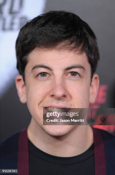 Actor Christopher Mintz-Plasse arrives at the Los Angeles premiere screening of Overture Films' "Law Abiding Citizen" on October 6, 2009 in Los...