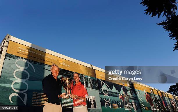 Scenic view of banners during practice for The Presidents Cup at Harding Park Golf Club on October 6, 2009 in San Francisco, California.