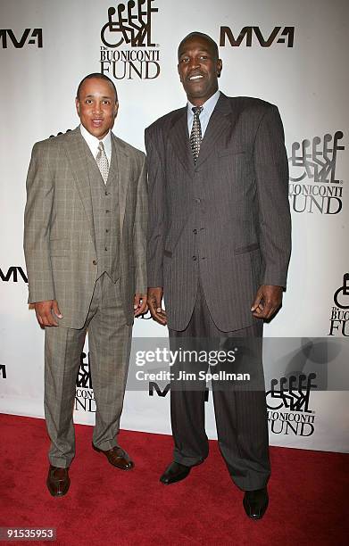 John Starks and Herb Williams attend the 24th Annual Great Sports Legends Dinner at The Waldorf=Astoria on October 6, 2009 in New York City.