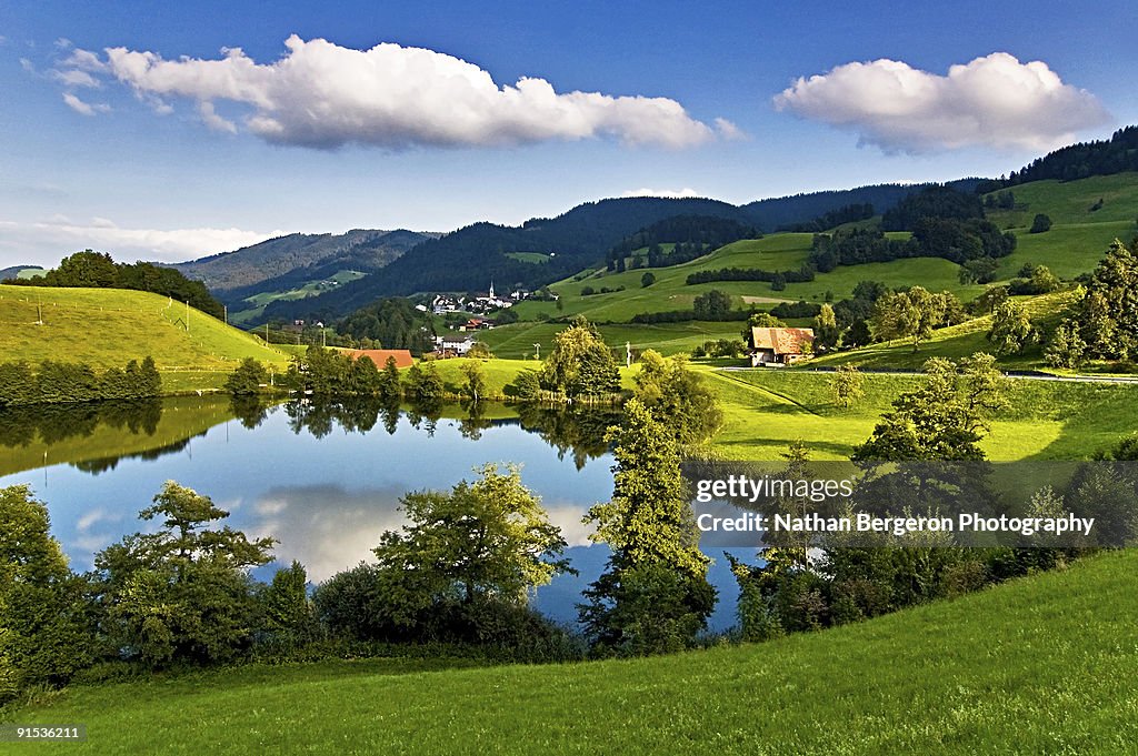 Landscape in Zurich Region of Switzerland