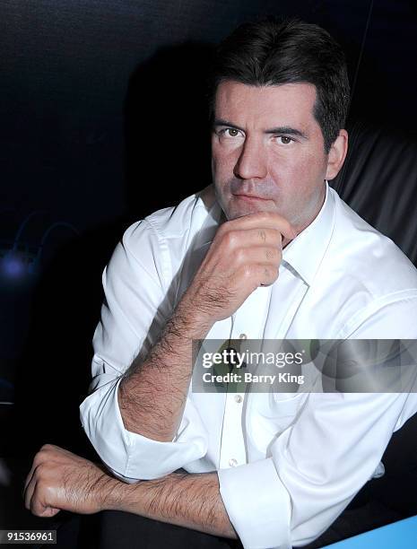 Wax figure of Simon Cowell is displayed at Madame Tussaud's Wax Museum on July 29, 2009 in Hollywood, California.