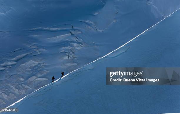 climbers on an monte rosa - endeavour stock pictures, royalty-free photos & images
