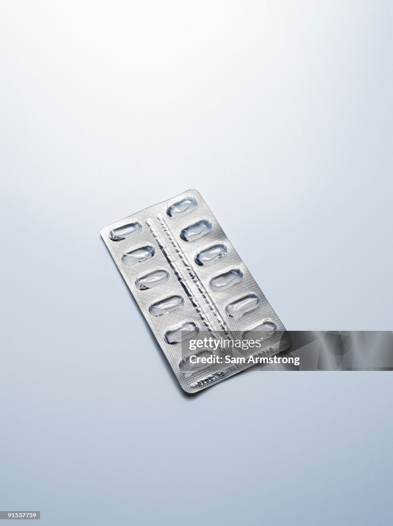 Empty blister pack