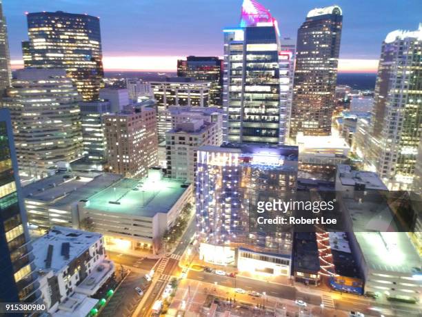 charlotte lights 6 - charlotte north carolina night stock pictures, royalty-free photos & images