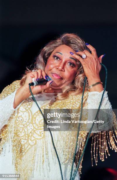 American Soul & Blues singer Denise LaSalle performs on the Petrillo Music Shell in Grant Park at the 16th Annual Chicago Blues Festival, Chicago,...