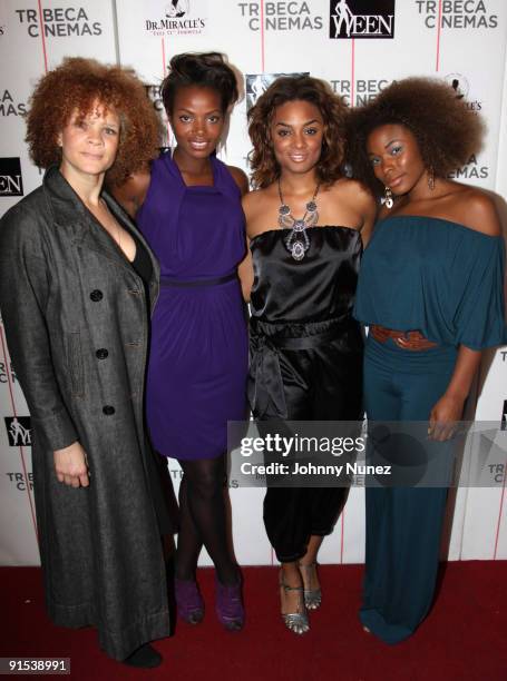 Michaela Angela Davis, Tai Beauchamp, Alesha Renee, and K. Foxx attend the "Good Hair" Screening and Panel Discussion Presented by WEEN at Tribeca...