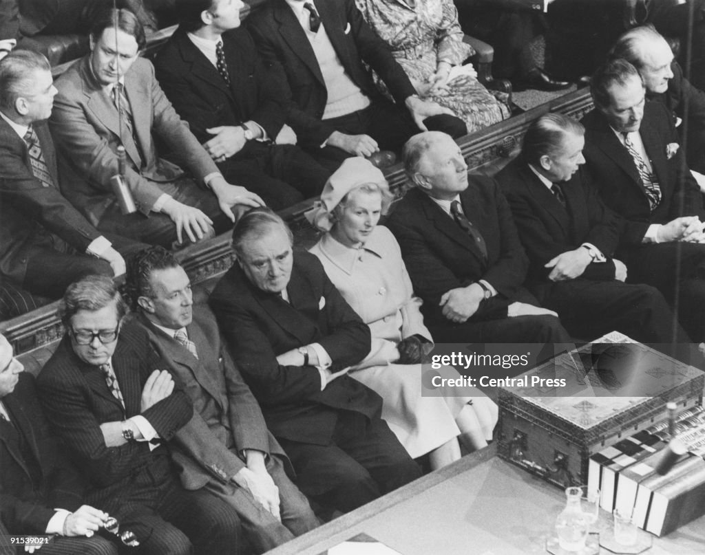 Members of the British Conservative Party Shadow Cabinet on the... News