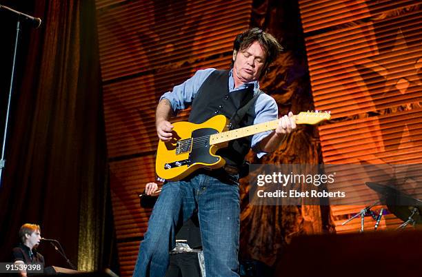 John Mellencamp performs at Farm Aid 2009 at Verizon Wireless Amphitheatre on October 4, 2009 in Maryland Heights, Missouri.