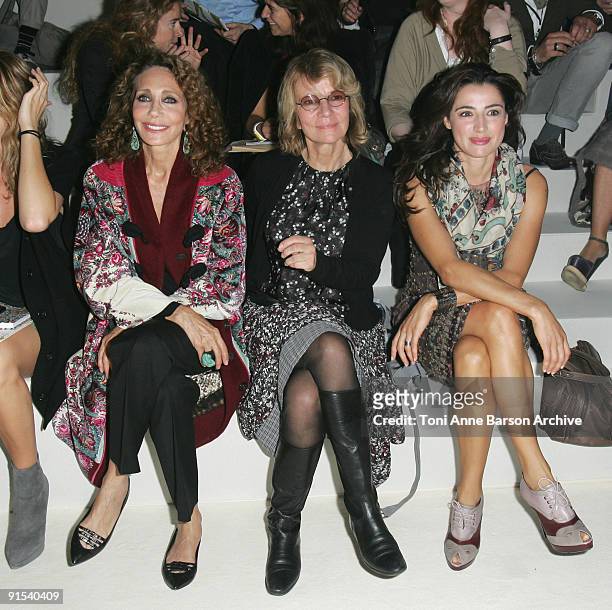 Marisa Berenson, Nicole Garcia and Luisa Ranieri attend the Kenzo Pret a Porter show as part of the Paris Womenswear Fashion Week Spring/Summer 2010...