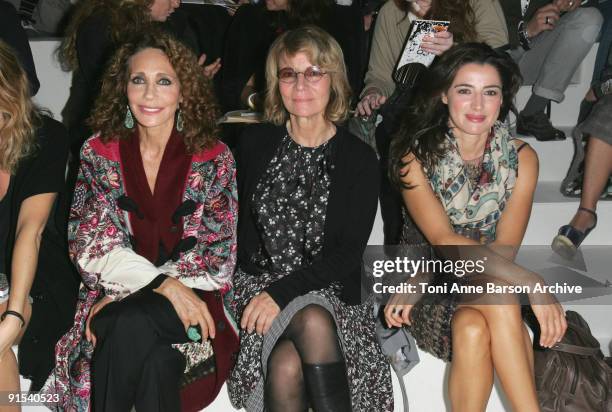 Marisa Berenson, Nicole Garcia and Luisa Ranieri attend the Kenzo Pret a Porter show as part of the Paris Womenswear Fashion Week Spring/Summer 2010...