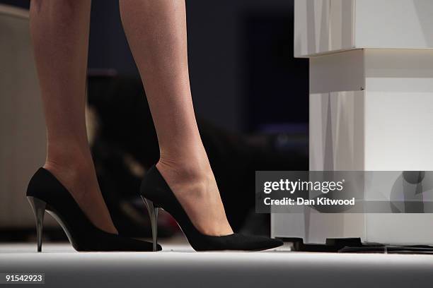 Shadow Secretary of State for Work and Pensions, Theresa May addresses the Conservative Party Conference on October 7, 2009 in Manchester, England....