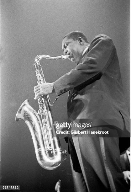 John Coltrane performs live at the Concertgebouw in Amsterdam on October 27 1963