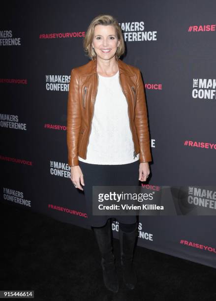 Co-Founder of Ellevest Sallie Krawcheck attends The 2018 MAKERS Conference at NeueHouse Hollywood on February 7, 2018 in Los Angeles, California.