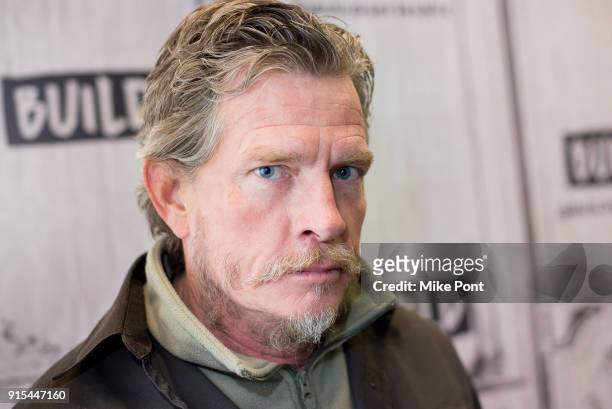 Thomas Haden Church visits Build Serises to discuss "Divorce" at Build Studio on February 7, 2018 in New York City.