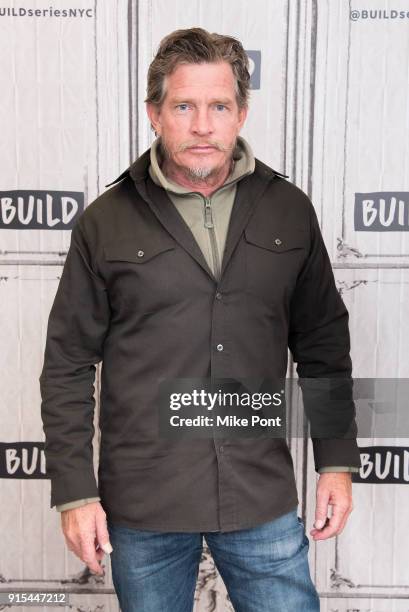 Thomas Haden Church visits Build Serises to discuss "Divorce" at Build Studio on February 7, 2018 in New York City.