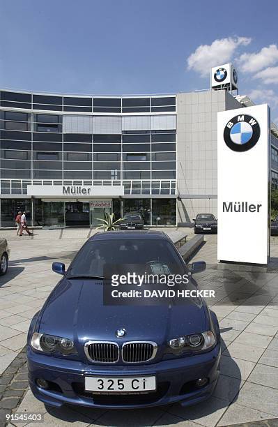 Is on display on July 13, 2003 in Muller BMW store in Dresden. AFP PHOTO/DDP-Jens Schlueter