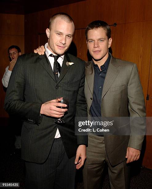 Heath Ledger and Matt Damon