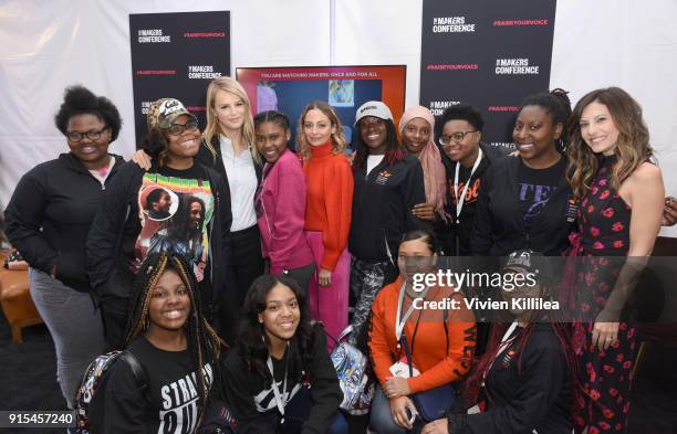 Co-Presidents of Baby2Baby Kelly Sawyer Patricof, Norah Weinstein, Nicole Richie and The Lethal Ladies of BLSYW attend The 2018 MAKERS Conference at...