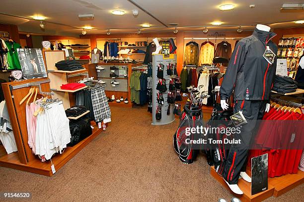 General view of the pro shop during the SkyCaddie PGA Fourball Championship at Forest Pines Golf Club on October 7, 2009 in Broughton, England.