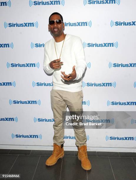 Tony Rock visits SiriusXM at SiriusXM Studios on February 7, 2018 in New York City.