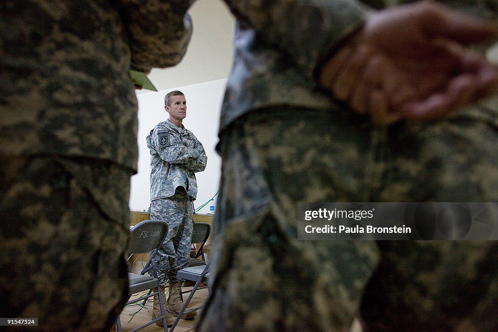 General McChrystal Travels To Kandahar