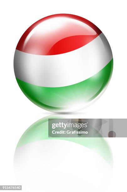 stockillustraties, clipart, cartoons en iconen met hongarije knop met de hongaarse vlag geïsoleerd op wit - hungary sports