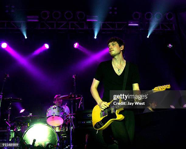 Nathan Connolly of Snow Patrol in concert at Stubb's Bar-B-Q on October 6, 2009 in Austin, Texas.