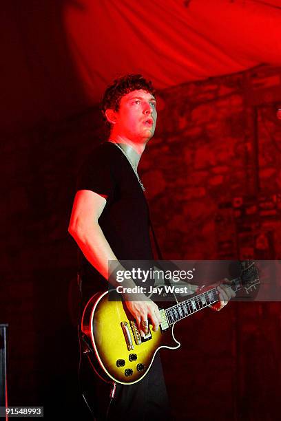 Nathan Connolly of Snow Patrol in concert at Stubb's Bar-B-Q on October 6, 2009 in Austin, Texas.