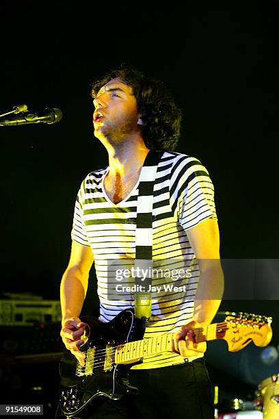 Gary Lightbody of Snow Patrol in concert at Stubb's Bar-B-Q on October 6, 2009 in Austin, Texas.