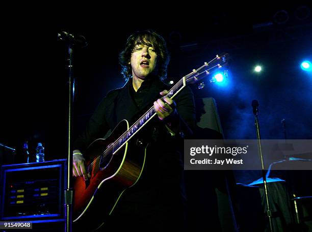 Tom Higgenson of Plain White T's opens for Snow Patrol in concert at Stubb's Bar-B-Q on October 6, 2009 in Austin, Texas.