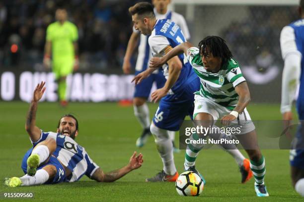 Sporting's Portuguese forward Gelson Martins during the Portuguese Cup 2017/18, match between FC Porto and Sporting CP, at Dragao Stadium in Porto on...
